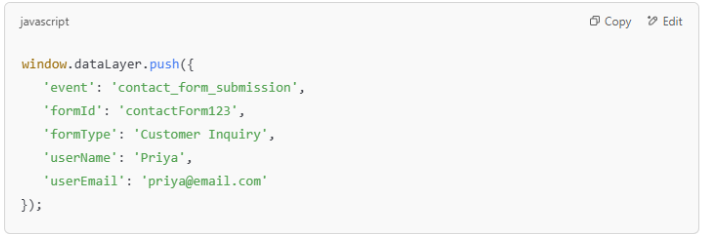 Contact Form Submission