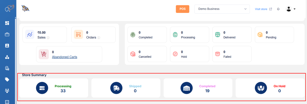 Stage based update - hold completed shipped